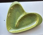 Vintage MCM Green Heart Shaped Ashtray/ Catch LL Tray  Royal Haeger 1006 USA
