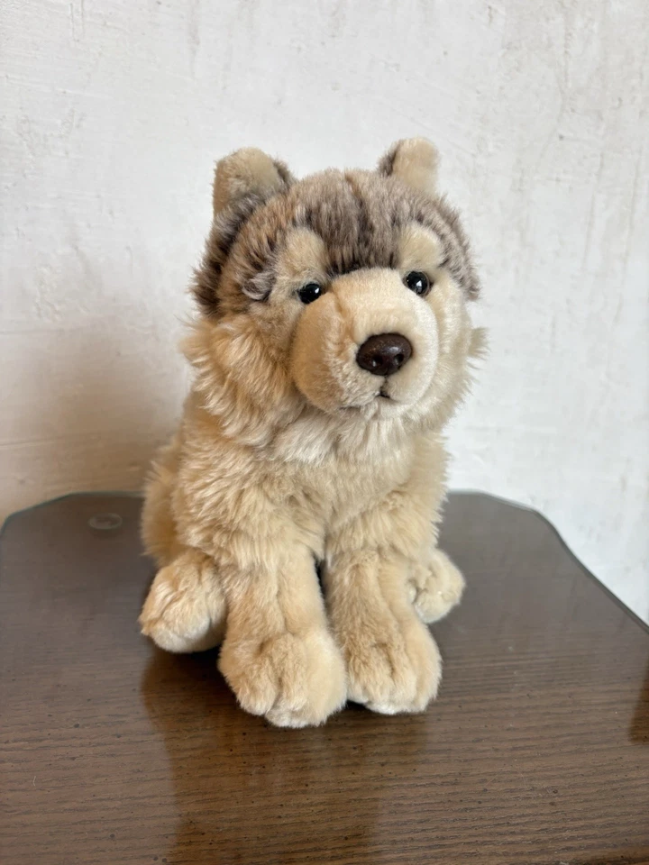 RARO Ganz Webkinz Firma Madera Lobo Husky Peluche Animal WKS1008 AB Foto 3 de 4