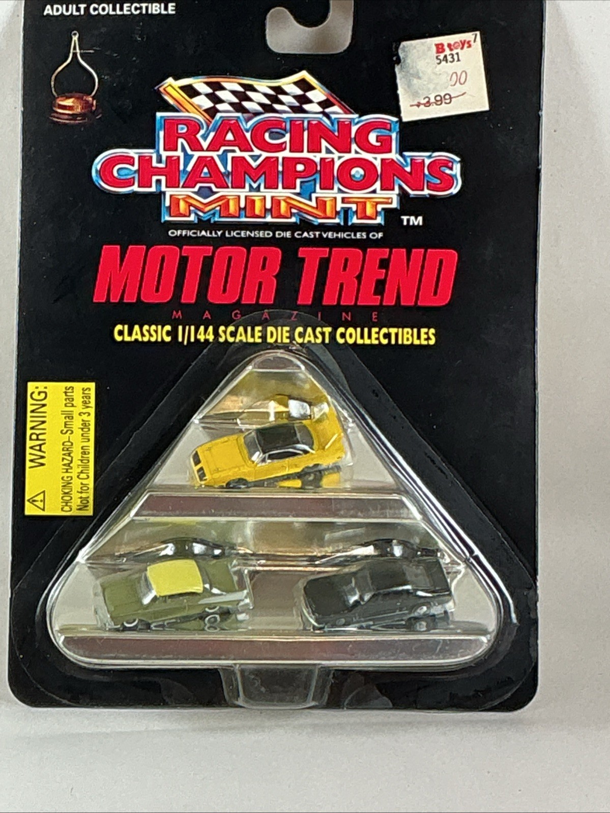 Motor Trend Racing Champions Mint Classic 1/144 Scale Diecast Cars 1997 Vintage