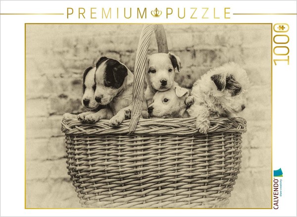 Calvendo Puzzle A Basket Full Of Happiness | 1000 Pieces, Finished Size 25.2 × 1-image