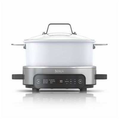 10 In 1 Multi Cooker 6.5QT Slow Cooker Rice Cooker Dutch Oven White