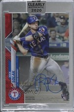 2020 Topps Clearly Authentic Auto Red /50 Nick Solak #CCA-NS Auto 1o3