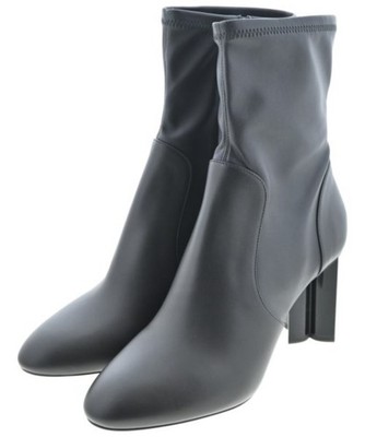 LOUIS VUITTON Boots Women's Size 38 Black Leather