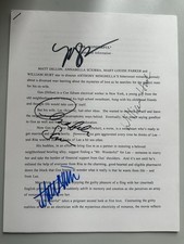 William Hurt Signed Matt Dillon +2 Autograph Film Production Notes. Mr Wonderful