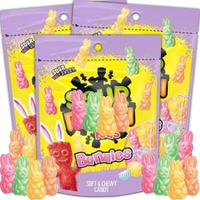 (Free Duty Tax) SourPatch Bunny Candy, 3 Pack Easter Bunnies Bulk Easter Can