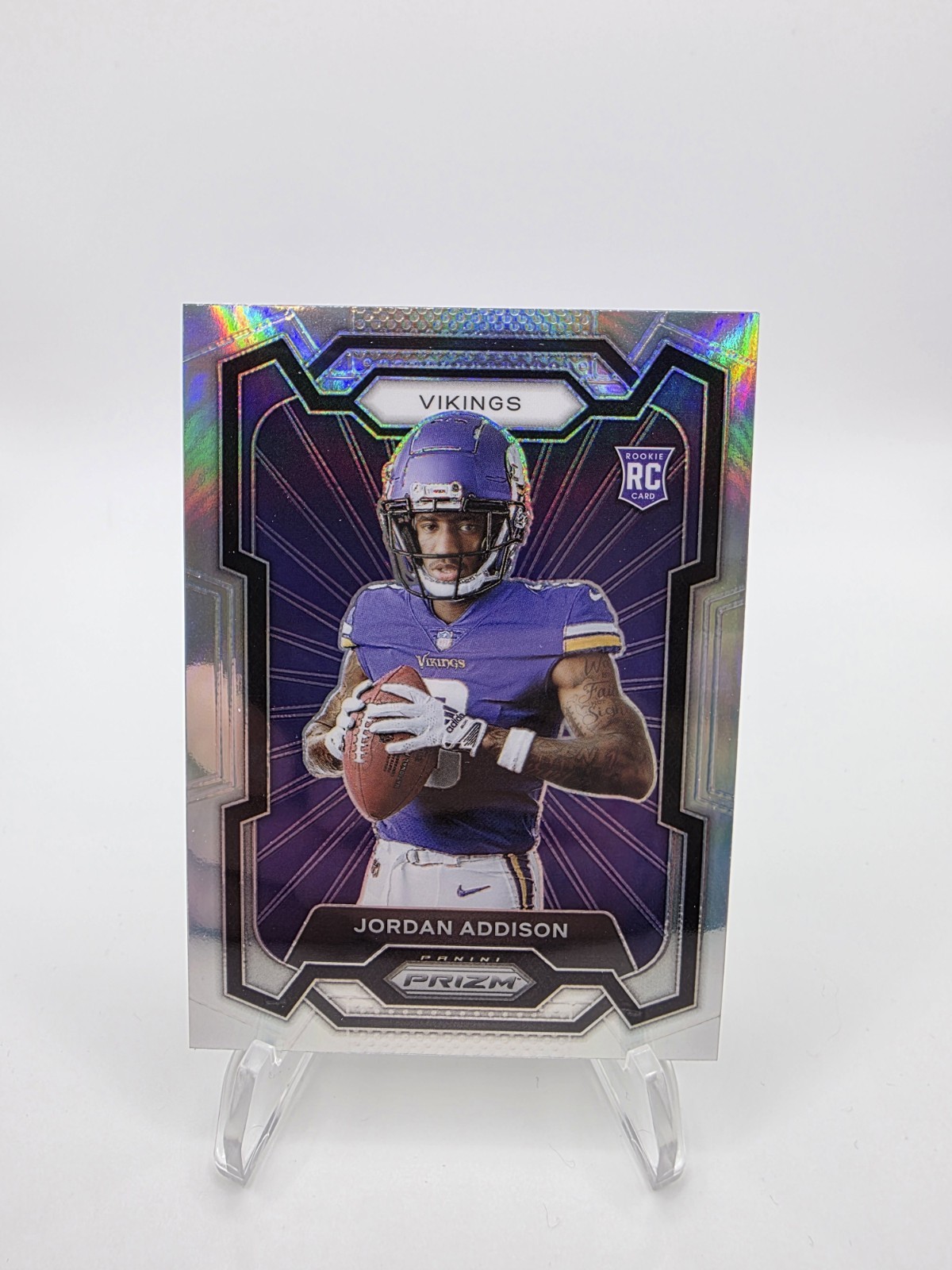 2023 Panini Prizm-Jordan Addison #308 Silver Prizm (RC)