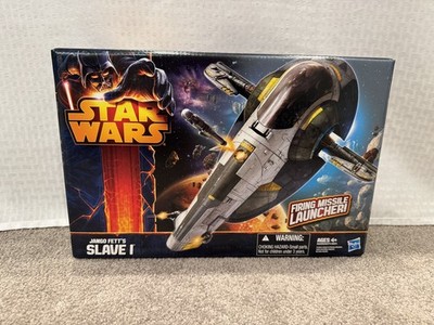 Star Wars Jango Fett's Slave 1 I Ship w/ Firing Missile Launcher 2013 Hasbro 
