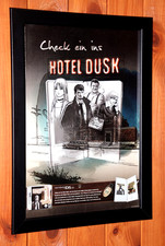Hotel Dusk Room 215 Nintendo DS Promo Rare Mini Werbeblatt Poster Ad Page Framed