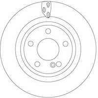 2 X Bremsscheibe TRW DF6887 FüR Infiniti Q30 QX30