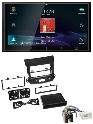 JVC USB Bluetooth 2DIN DAB MP3 Autoradio für Citroen C-Crosser Mitsubishi Outlan - Bild 1 von 4