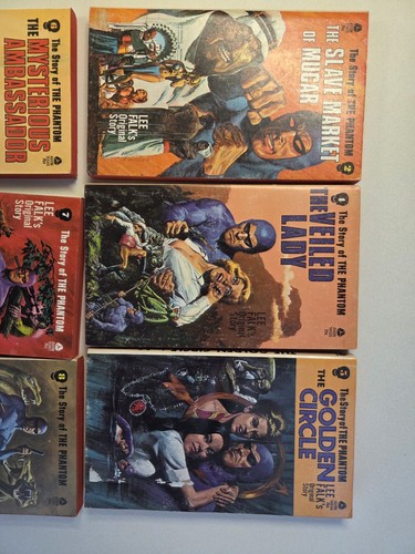 Lot 6 THE PHANTOM Paperbacks, Lee Falk's Slave Market Hydra Seas Horse - Picture 2 of 8