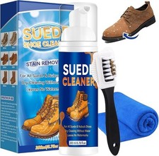 Kit Limpiador Zapatos Gamuza 3 en 1 Premium para Tenis Tela Cuero y Nobuk Suede