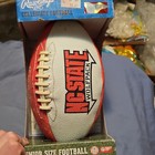 Rawlings NCAA NC State Wolfpack Junior Football Red/White Composite Leather — photo 1
