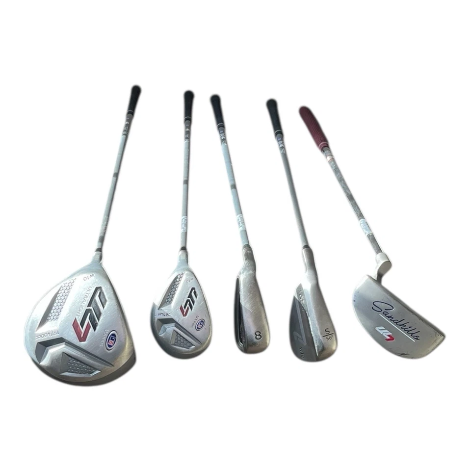 Palos de golf USKG 60” UL7 rojo 8 hierro Putter SW Driver 4 bolsa híbrida EE. UU. niños izquierda izquierda izquierda izquierda izquierda derecha Foto 2 de 4