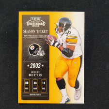 Jerome Bettis 2002 Playoff Contenders Season Ticket #24 Pittsburgh Steelers NFL
