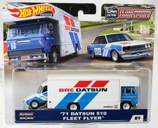 Hot Wheels 1971 Datsun 510 Fleet Flyer Team Transport Car Culture Series - FYT12