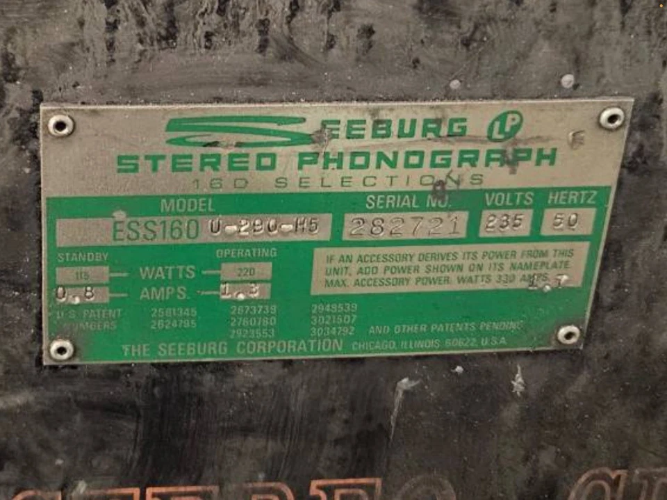 Seeburg  SHOWCASE 1967 STEREO Jukebox  SPARES OT REPAIR - Image 4 of 4