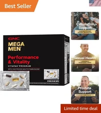 Mega Men Performance Vitapak: Ultimate 5-in-1 Nutrition for Enhanced Vitality...