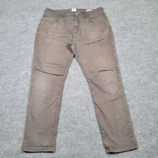 Flint And Tinder Pants Mens 36x32 Brown Athletic Tapered Fit Stretch Chino READ*