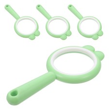 4 Pcs Handheld Reading Magnifier Magnify Glass for Kids Children