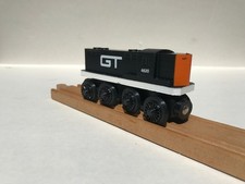 EMD GP9 Black Grand Trunk Western 4620 - Wooden Railroad Compatible, 3D Print