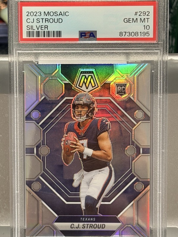 2023 Mosaic CJ STROUD SILVER PSA Gem Mt 10
