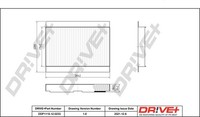 Dr!ve+ Innenraumfilter FüR Peugeot 307 3A/C 1.6 16V 1.4 3E 2.0 3H CitroëN C3 I