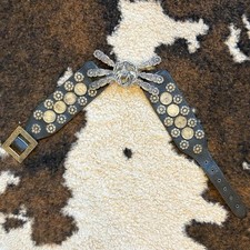 Vintage Argentinian Leather Coin Gaucho Belt