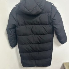 Adidas Kids Padded Black Jacket 140 - Vintage Condition