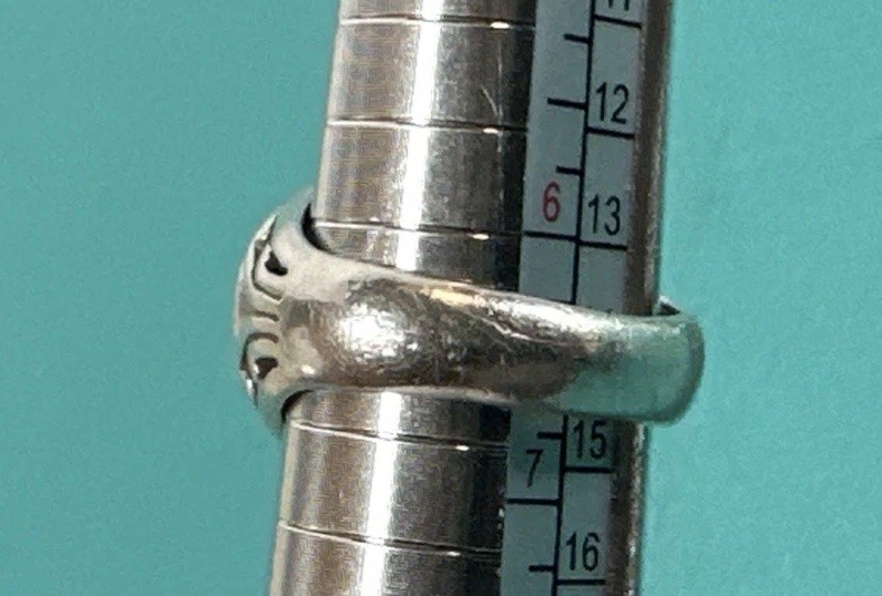 Interchangeable Sterling Silver Ring Size 6.25 Wi… - image 12