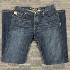 Cinch Ian Bootcut Jeans Mens 30x31 Blue Denim Western Cowboy Stretch MB65436001