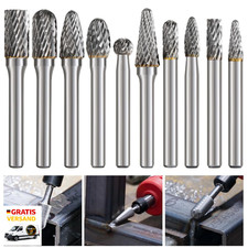 6 mm Frässtift Doppelschnitt Metall Holz Stein Werkzeug