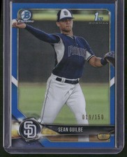 2018 Bowman Draft #BDC-144 Sean Guilbe Chrome Blue Refractor #/150
