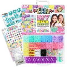 Rainbow Loom BFF Mega Button Set Featuring New Large, Multicolor