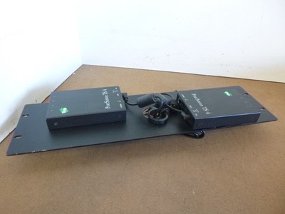 Digi PortServer TS 4 Serial Device Server 2 ea.  Rackmount Plate w/ Power Supply