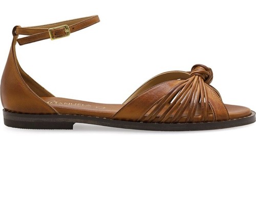 Emmanuela Ancient Greek Style Ankle Leather Sandals Brown UK 4 EU 37 #754 - Bild 2 von 6