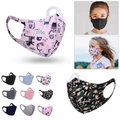 Gesicht Maske Waschbar Wiederverwendbar Mund Nase Schutz Eis Seide Cotton 1-5pcs - Bild 1 von 4