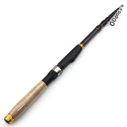 Carbon Fiber fishing rod Super short pocket Portable Spinning pole telescopic - Picture 11 of 12