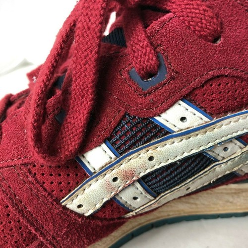 Men's Asics Gel Lyte III 3 Burgundy Navy Blue H30QK U.S. Size 9 - Free Shipping! - Picture 6 of 11