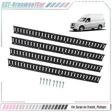 Steel Tiedown System Kit - Weatherproof 5' Heavy-Duty E Track Tie Down Rail Kit