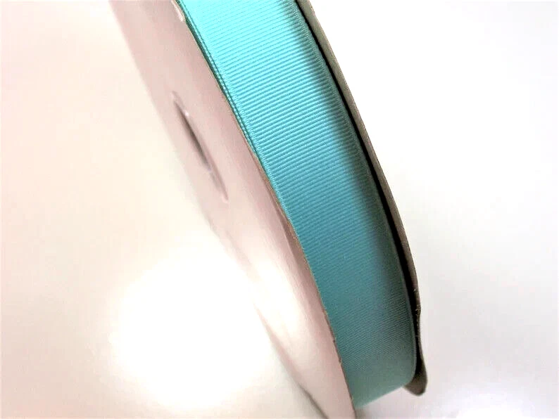 Cinta de grosgrain azul verde 7/8 pulgadas de ancho x 10 yardas barco aguamarina B40 Foto 4 de 4