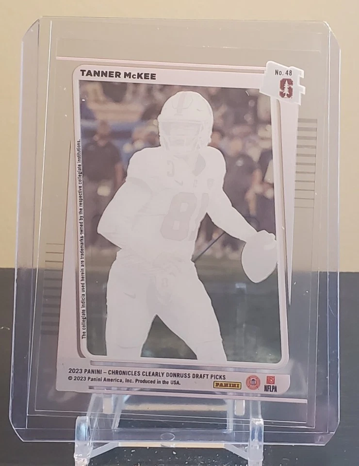 2023 Chronicles Clearly Donruss Draft Picks - TANNER MCKEE - Rated Rookie - #48 - Image 2 of 2