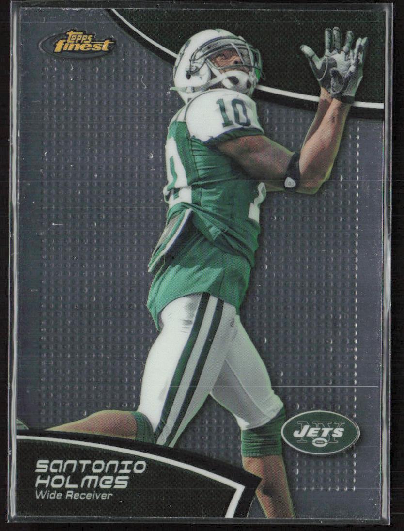 2011 Finest 59 Santonio Holmes New York Jets Football Card