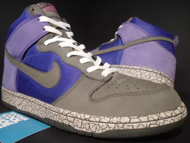 09 NIKE SB DUNK HAUT DE GAMME CIMENT TREMBLEMENT DE TERRE VIOLET MYTHE SUPREME 306968 501 11