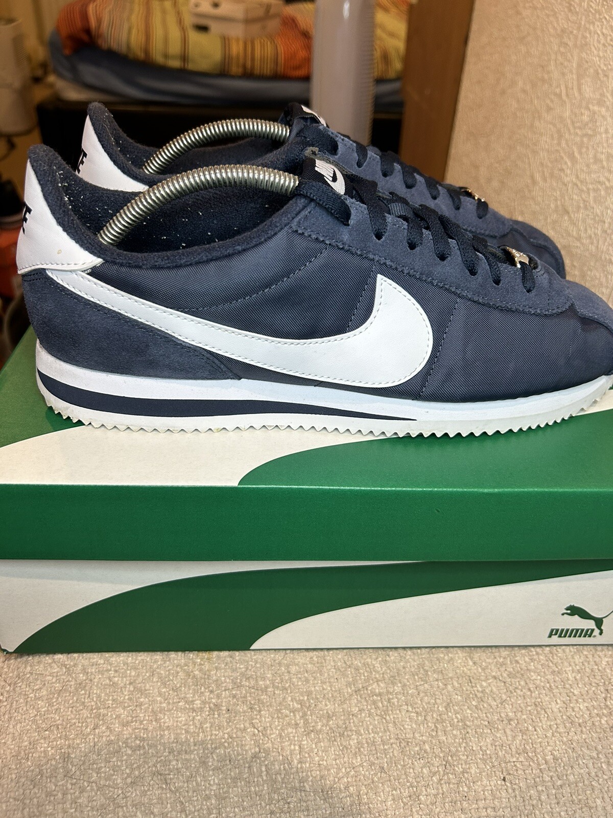 Nike Cortez Basic Nylon OG Trainers - Obsidian Bl… - image 4