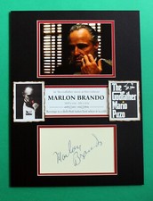 MARLON BRANDO AUTOGRAPH masterly display Vito...