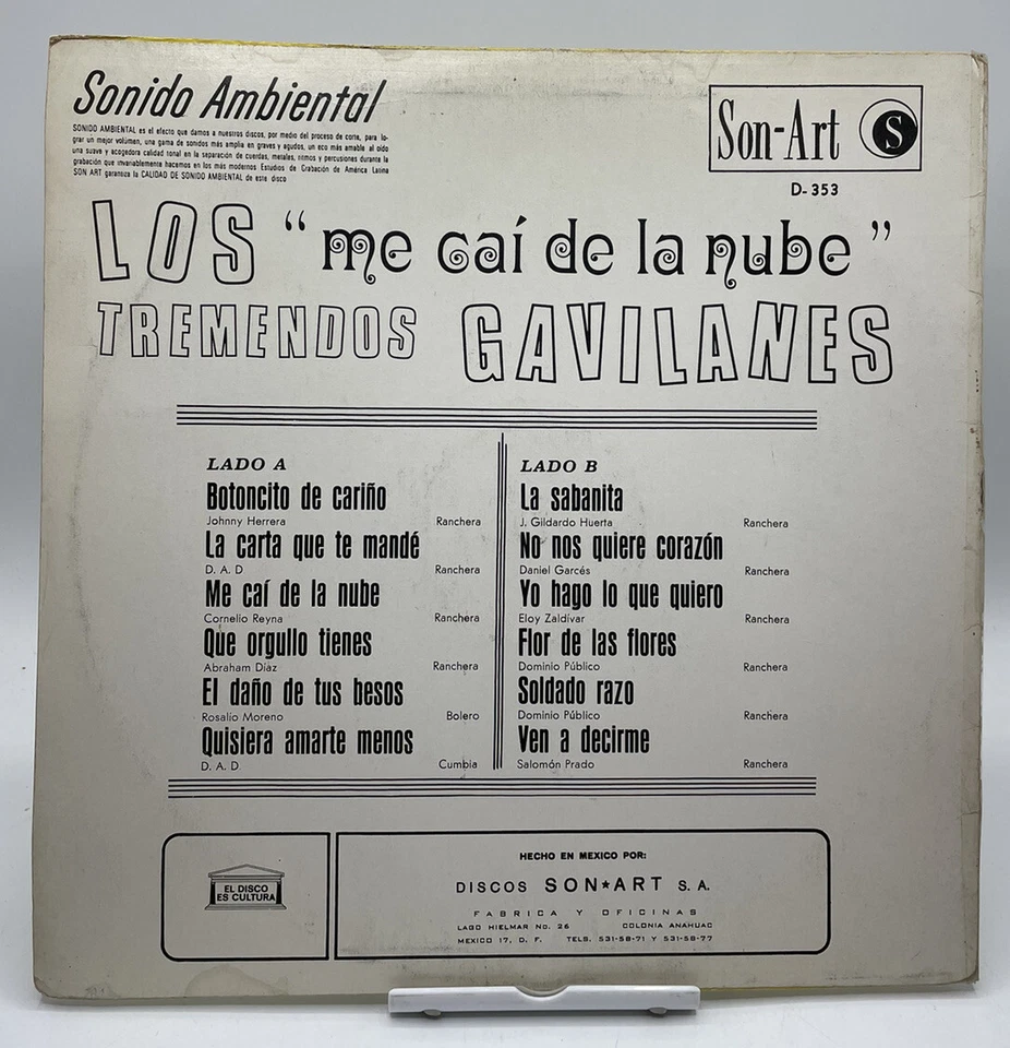 Los Tremendos Gavilanes Me Cai De La Nube Lp Record Vinyl VG+/VG 12” Norteño - Image 2 of 4
