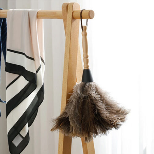 13in Ostrich Feather Duster Durable Dust collecting Cleaning Tool In Wool Shop- - Picture 3 of 13