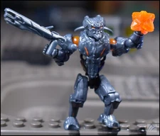 HALO CONSTRUX MEGA BLOKS BLUE ORANGE PROMETHEAN SOLDIER MINI FIGURE CNG67