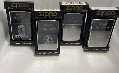 Rare Zippo Presidential Series 1991: Washington, Lincoln
